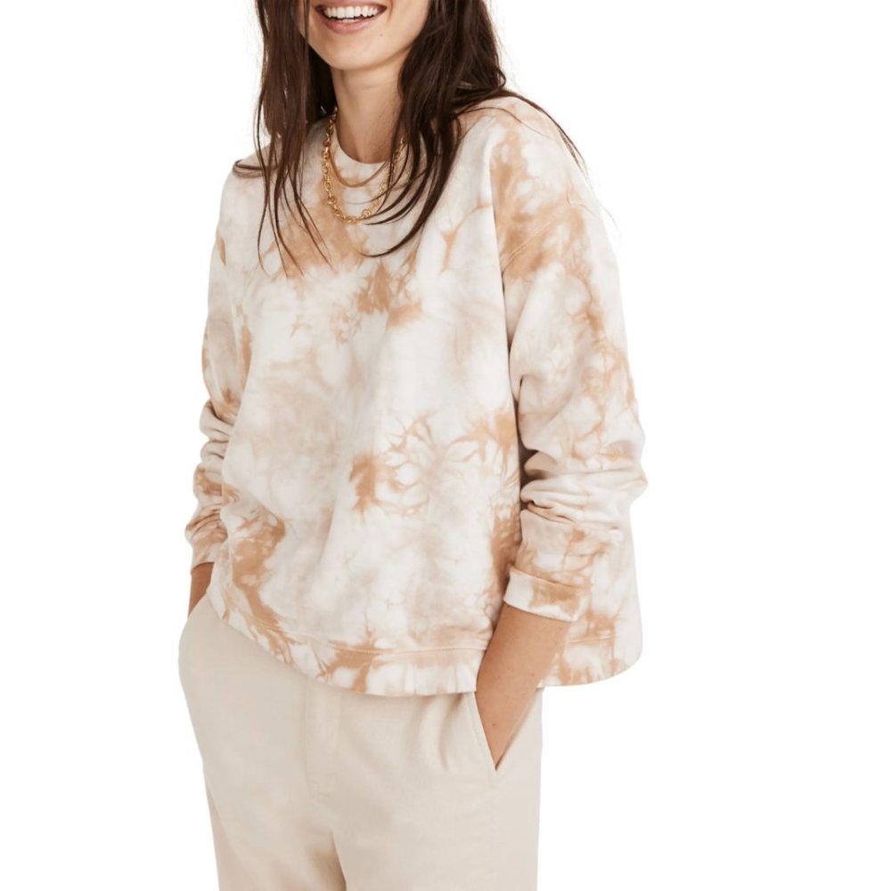 MADEWELL Tie Dye Swing Sweatshirt